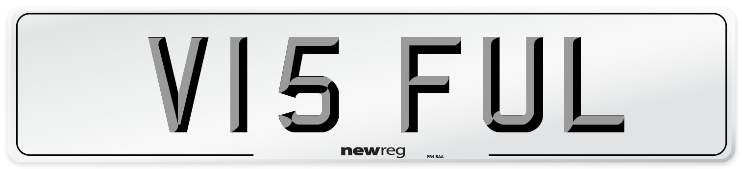 V15 FUL Number Plate from New Reg